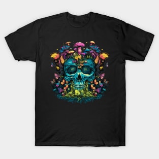 Skull Tree Butterfly Garden T-Shirt